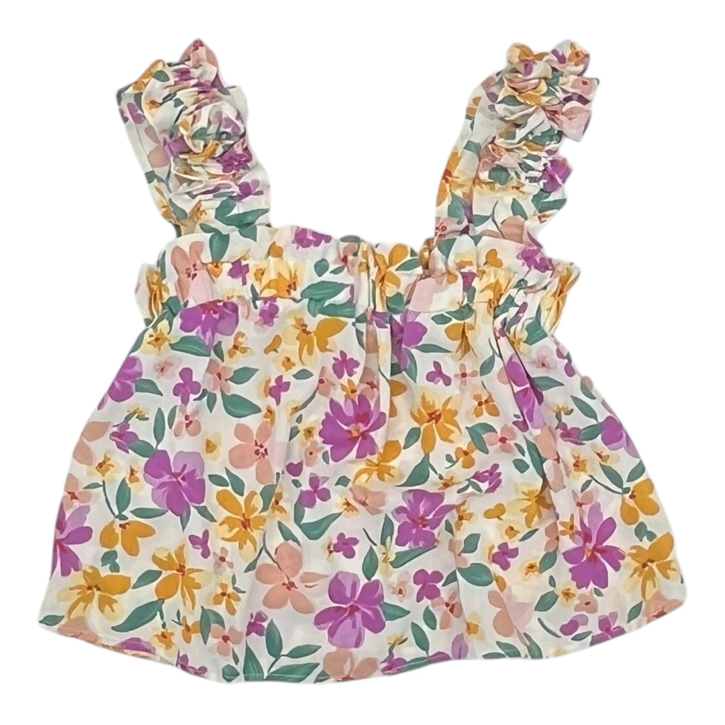 Blouse Sleeveless By Mine In Floral Print, Size:S