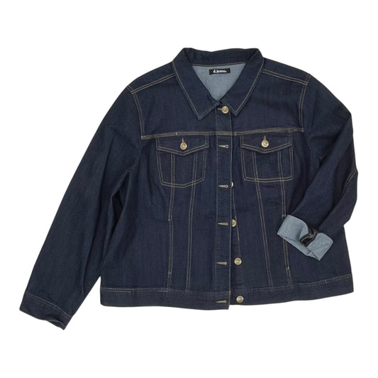 Jacket Denim By D Jeans In Blue Denim, Size:3X