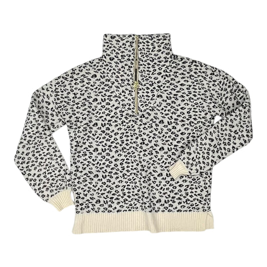 Sweatshirt Collar By Loft In Black & White, Size:Xs