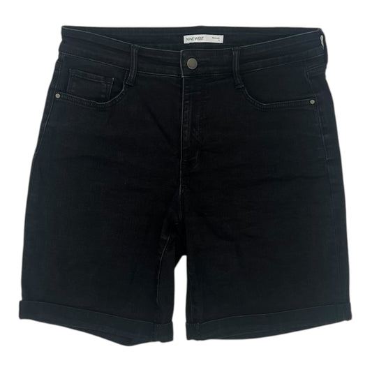 Shorts By Nine West In Black Denim, Size:8
