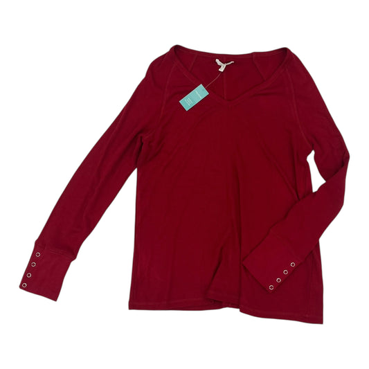 Top Ls Basic By Maurices In Red, Size:L