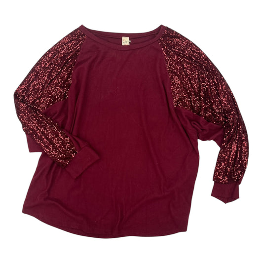 Top Ls By 7Th Ray In Red, Size:3X