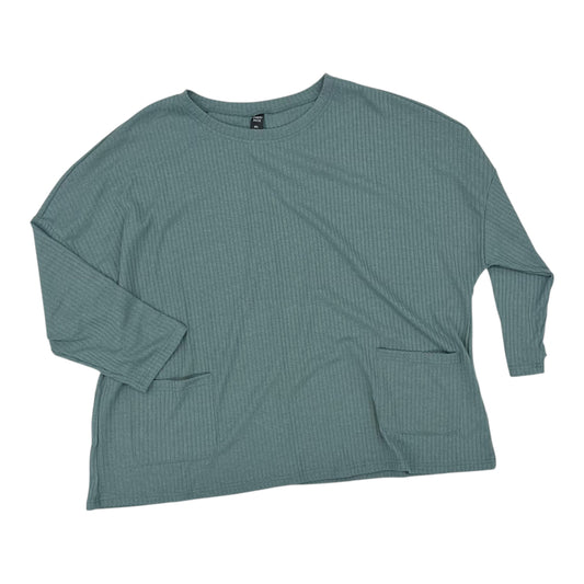 Top Ls By Cme In Teal, Size:2X