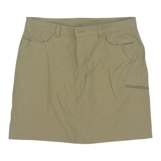 Athletic Skirt By Eddie Bauer In Tan, Size:L