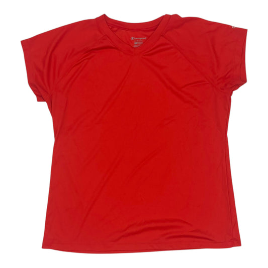ATHLETIC TOP SS by CHAMPION In RED, Size: 2X