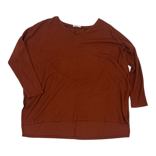 Top Ls By Zenana In Orange, Size:1X
