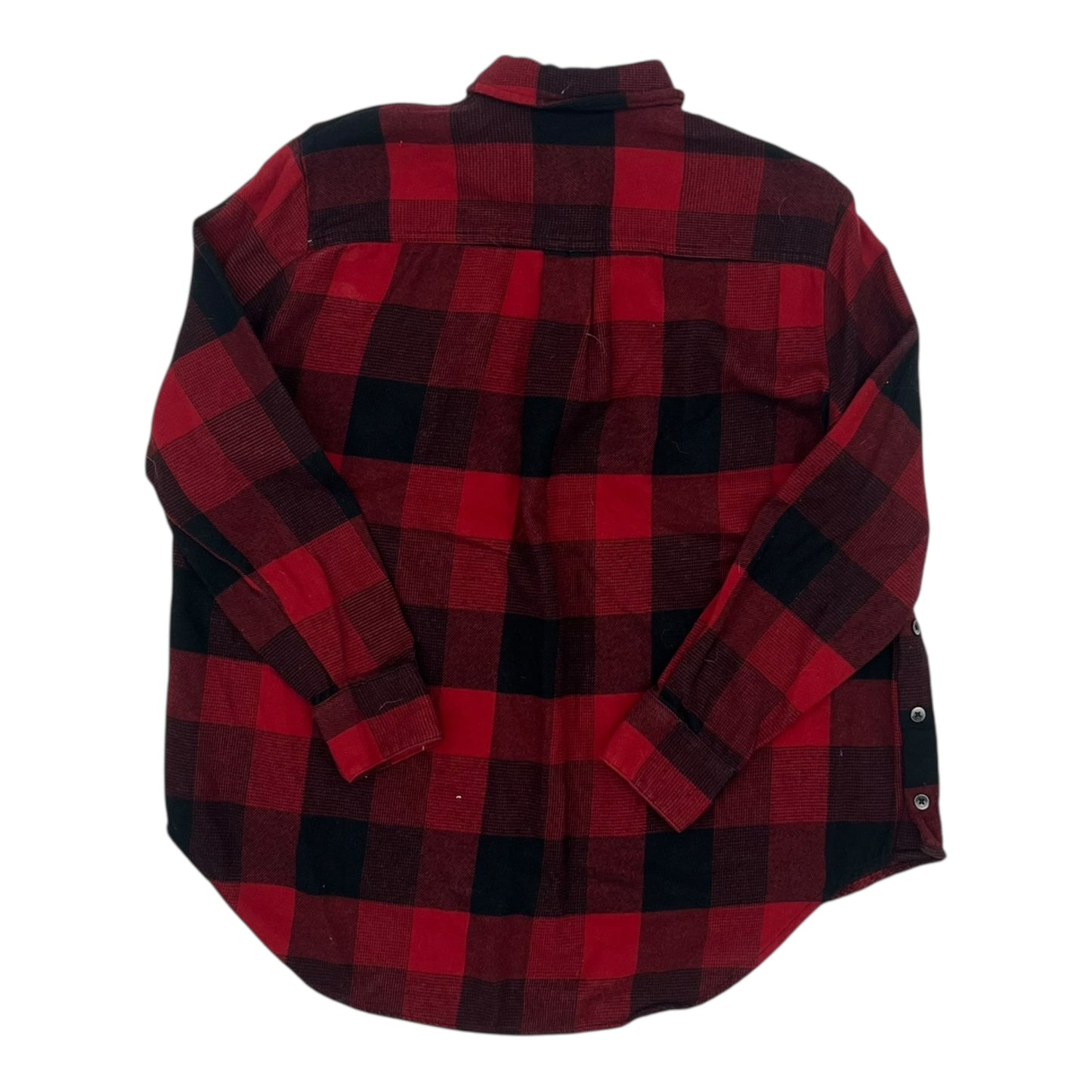 Blouse Ls By Madewell In Black & Red, Size:S