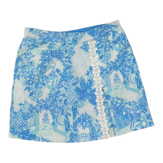 Skort Designer By Lilly Pulitzer In Blue, Size:8