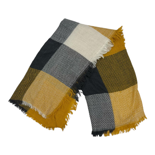 Scarf Winter By    Clothes Mentor In Grey & Yellow