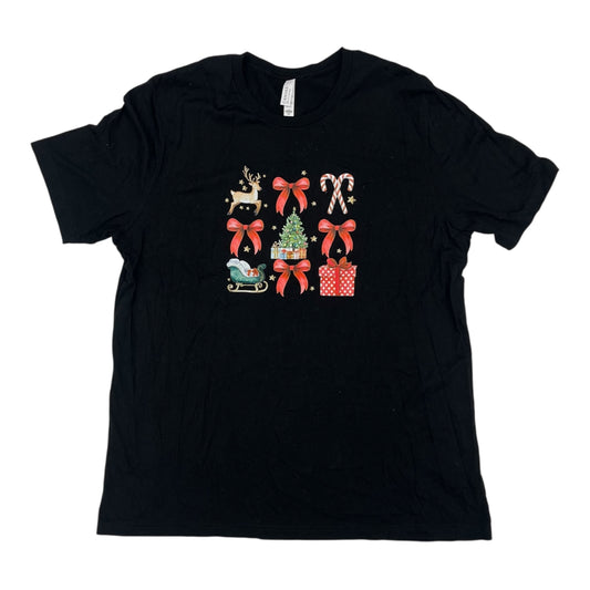 Top Ss Basic By Bella + Canvas In Black, Size:2X