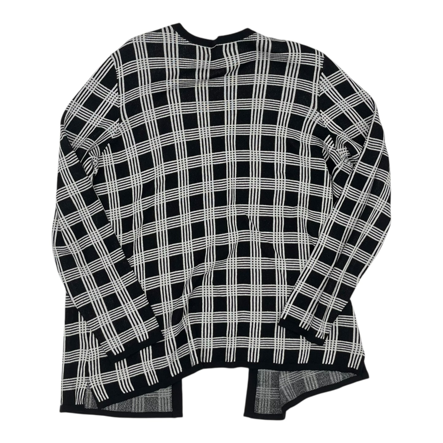 Sweater Cardigan By Croft And Barrow In Black & White, Size:Lp