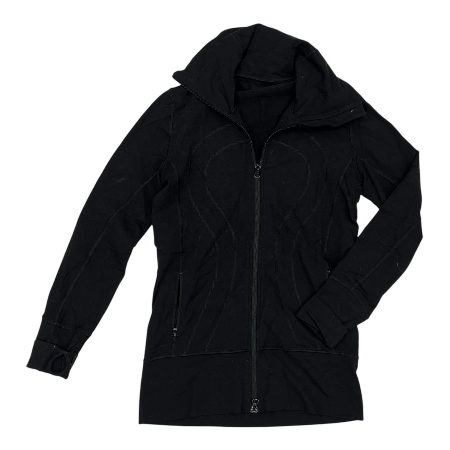 Athletic Jacket By Lululemon In Black, Size:S