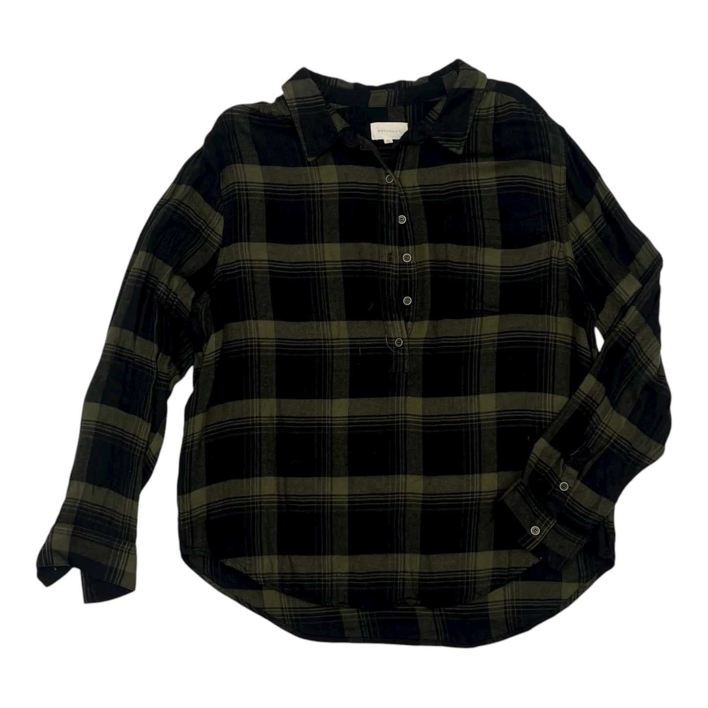 Top Ls By Melloday In Green, Size:Xl