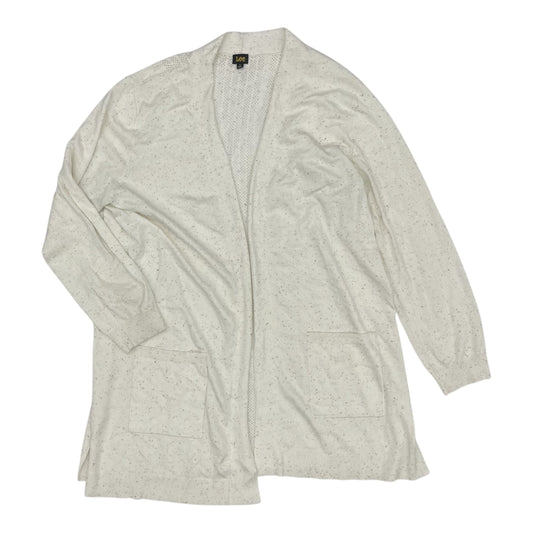 Cardigan By Lee In Cream, Size:1X