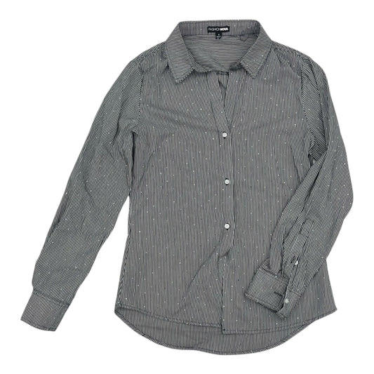 Blouse Ls By Fashion Nova In Grey, Size:S