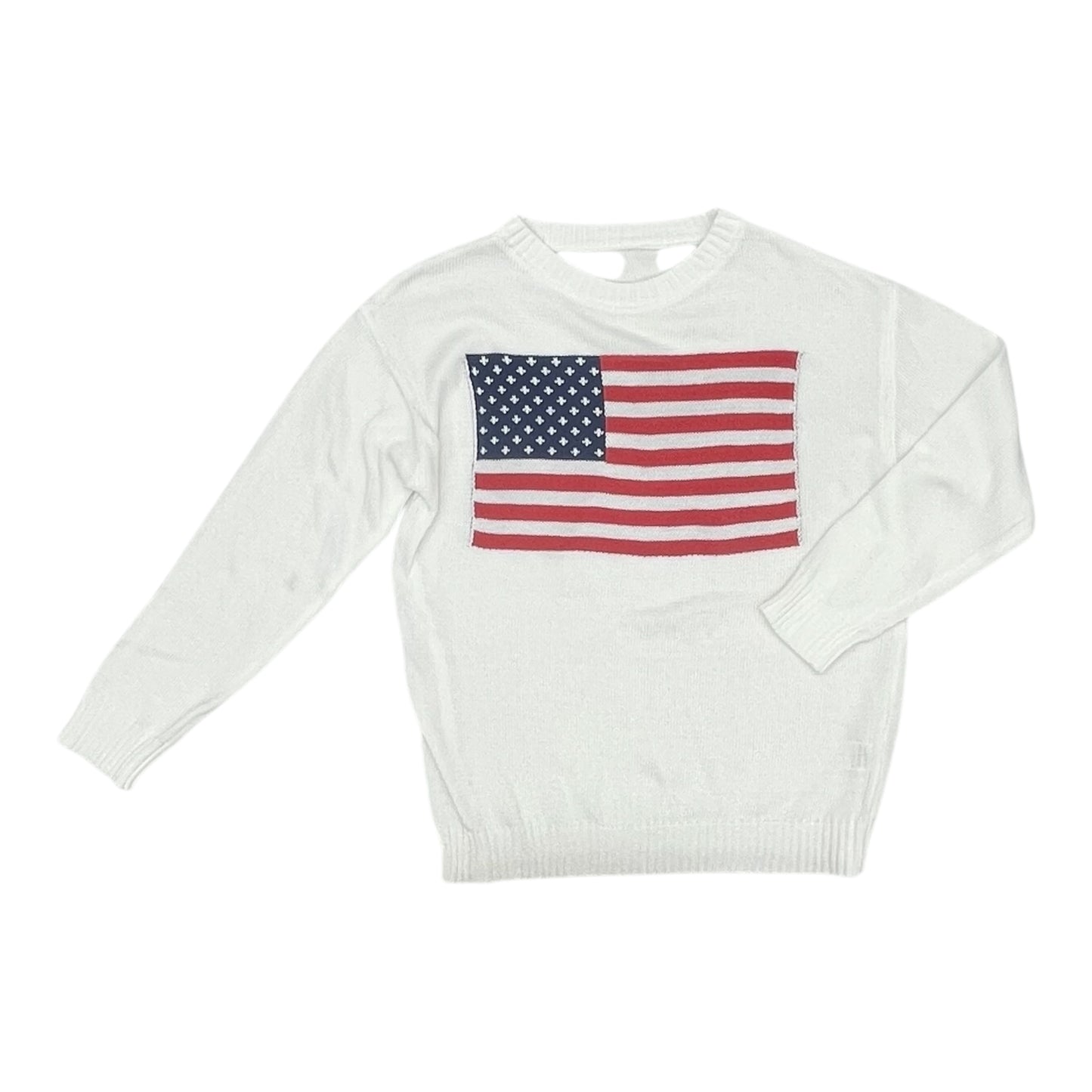 Sweater By Clothes Mentor In White, Size:M