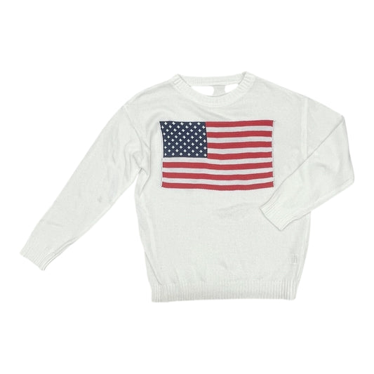 Sweater By Clothes Mentor In White, Size:M