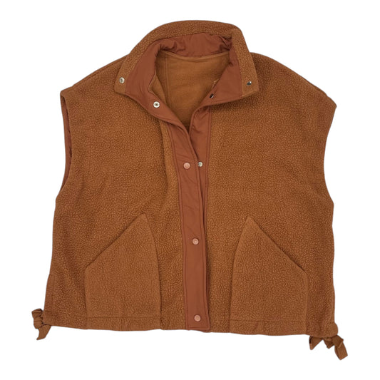 Vest Faux Fur & Sherpa By Clothes Mentor In Brown, Size:Xl