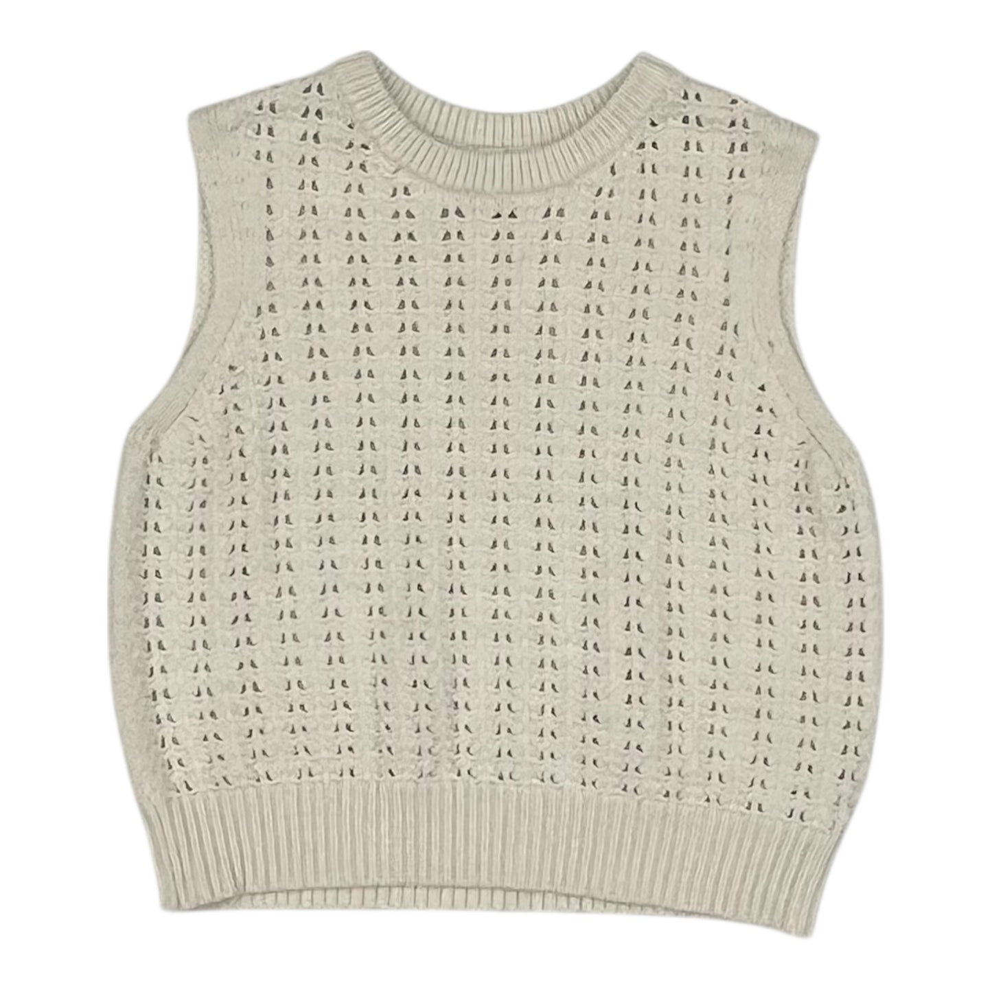 Vest Sweater By Universal Thread In Cream, Size:M