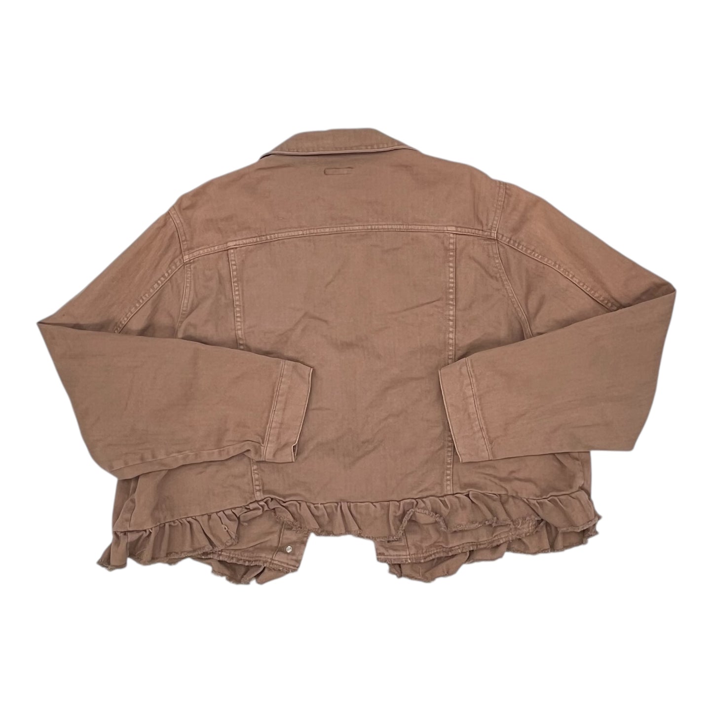 Jacket Denim By Falls Creek In Brown, Size:3X
