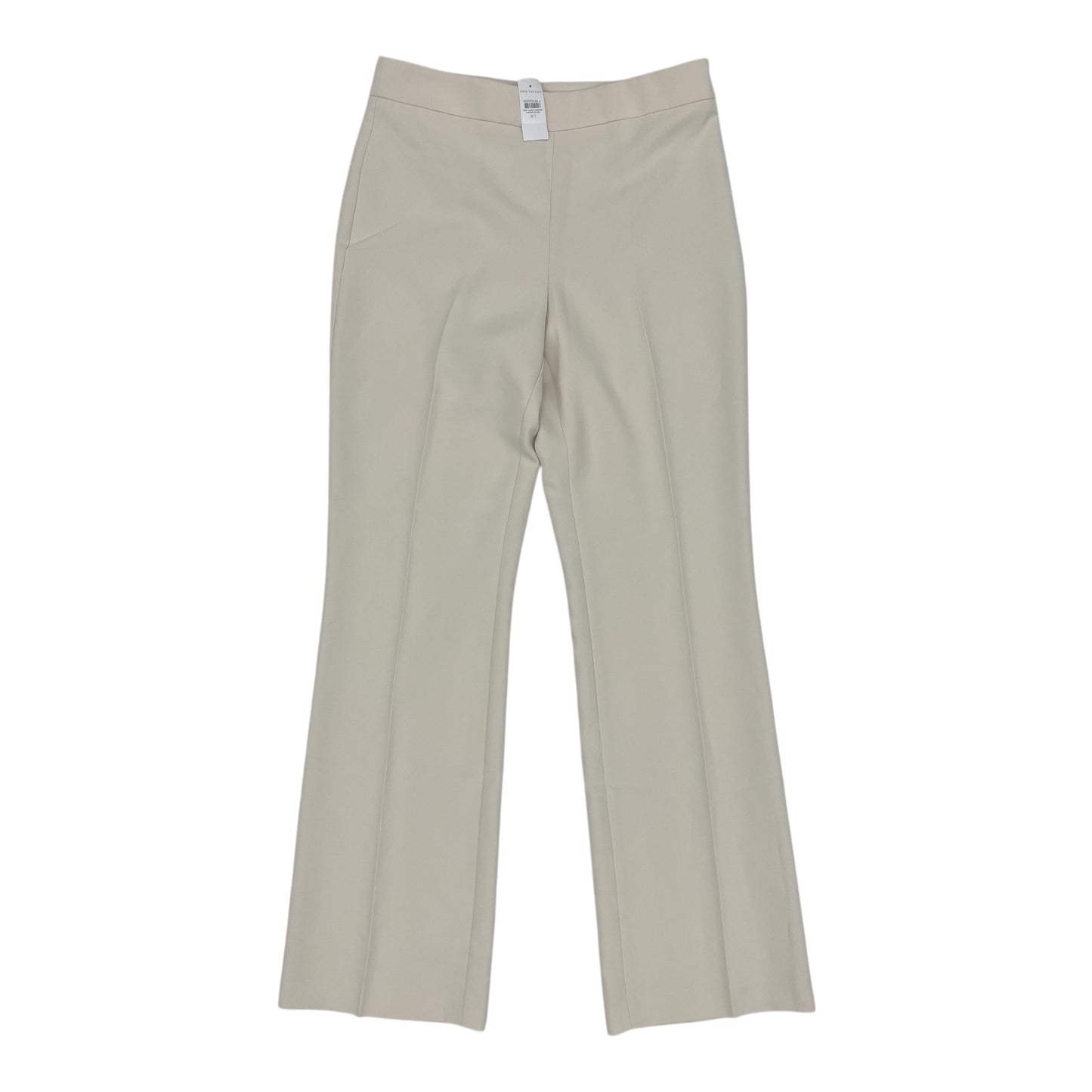 Pants Wide Leg By Ann Taylor In Cream, Size:8L