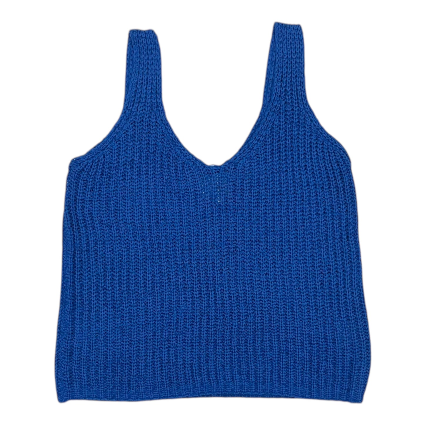 Vest Sweater By Clothes Mentor In Blue, Size:L