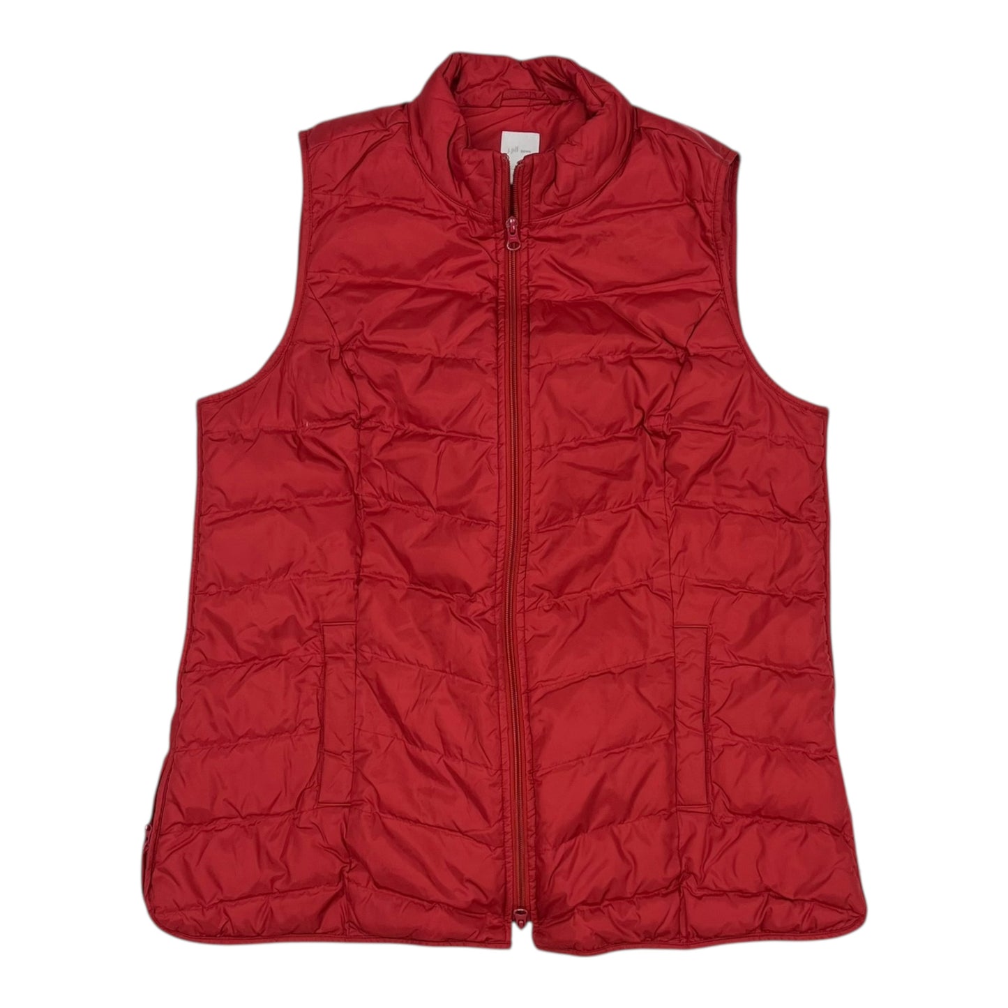 Vest Puffer & Quilted By J. Jill In Red, Size:22Womens