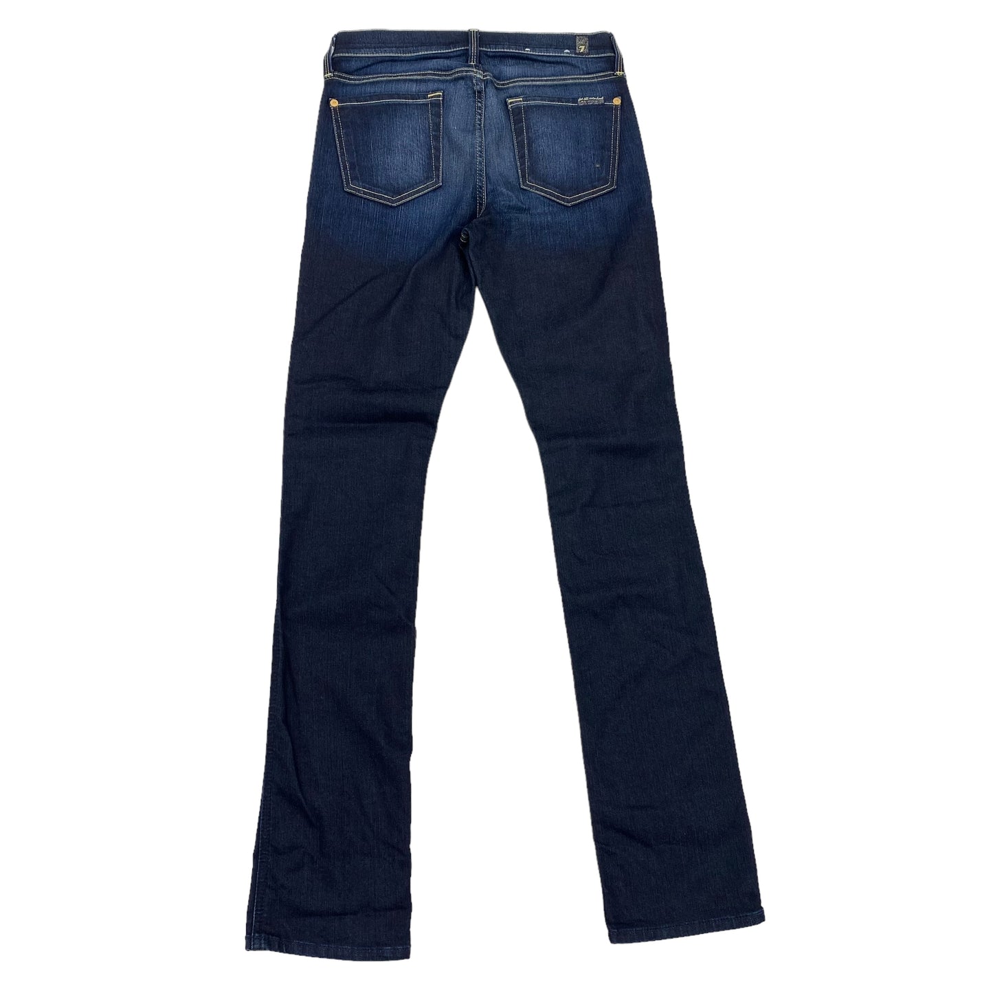 BLUE DENIM JEANS STRAIGHT by 7 FOR ALL MANKIND Size:M