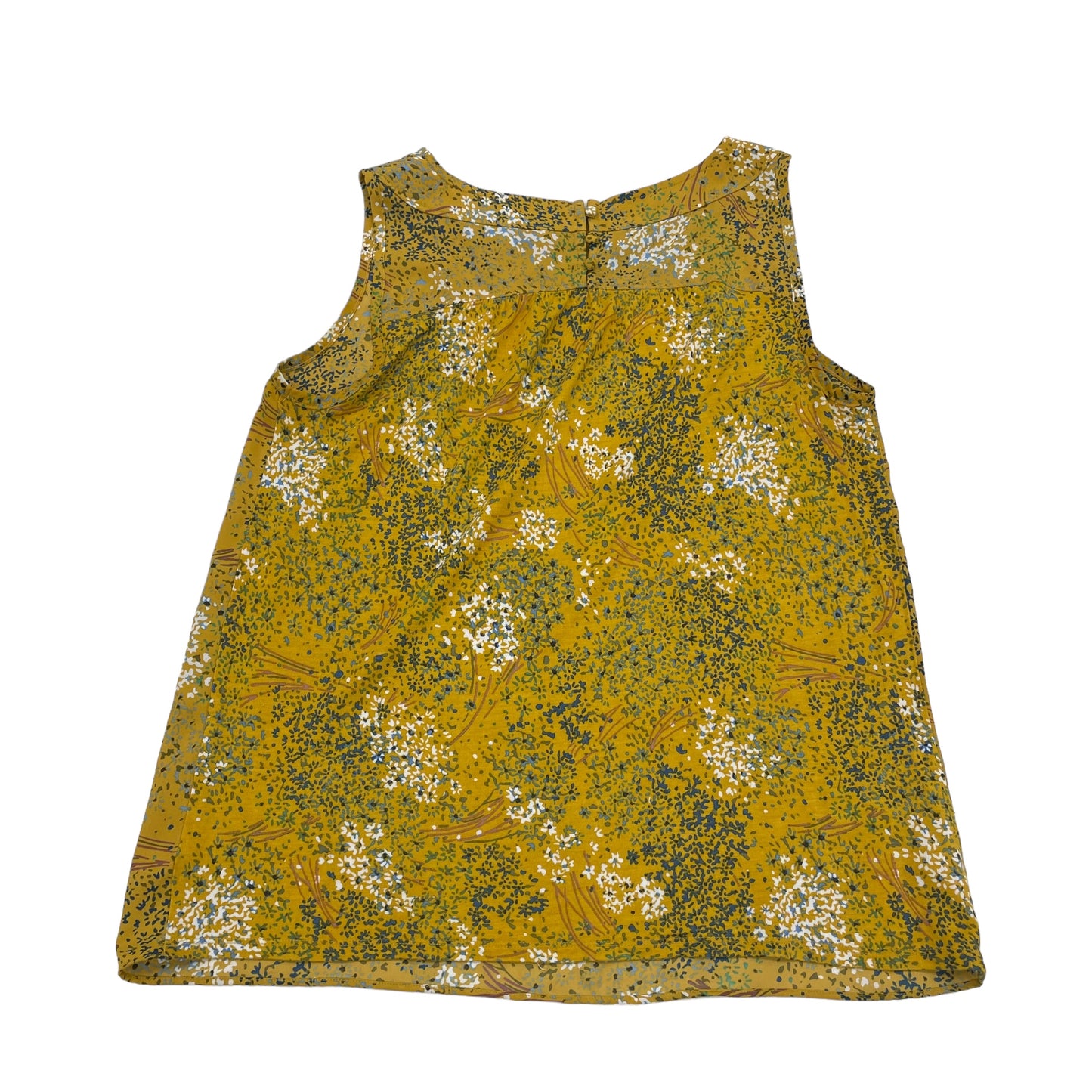 YELLOW BLOUSE SLEEVELESS by LOFT Size:S