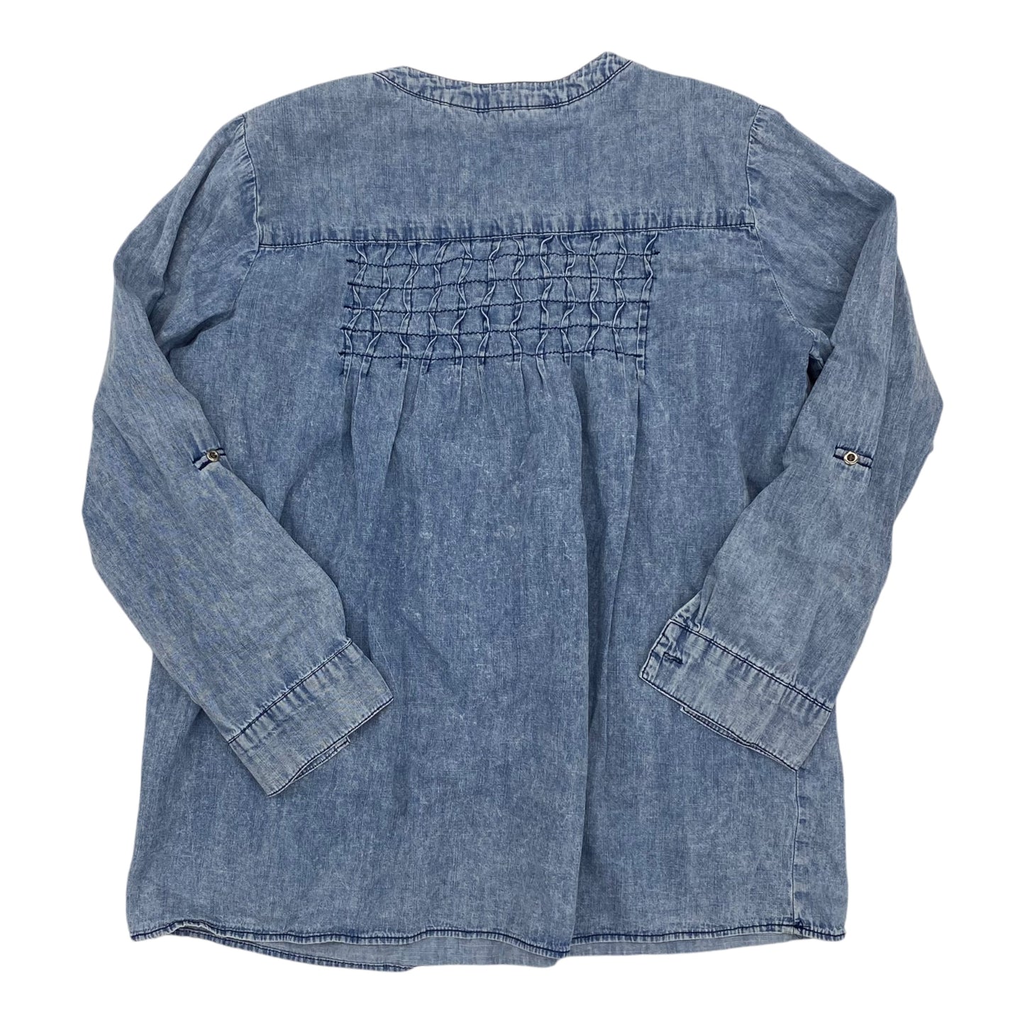 Top Ls By Clothes Mentor In Blue Denim, Size:M