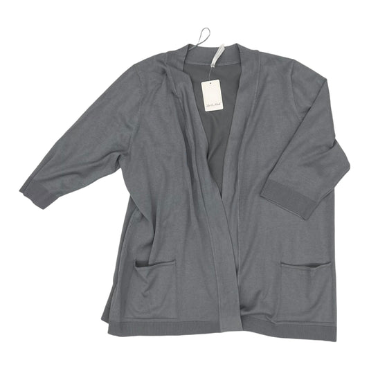 Cardigan By Leo And Nicole In Grey, Size:3X