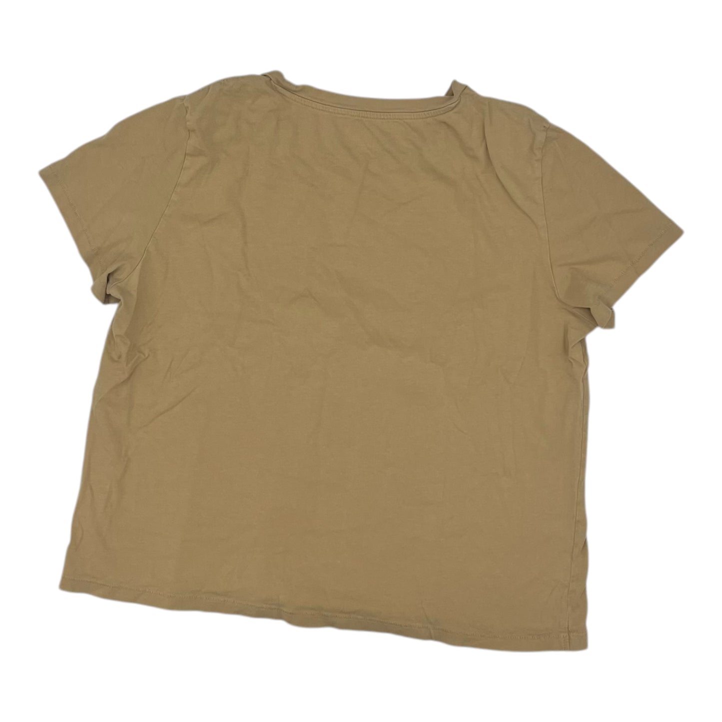 Top Ss Basic By Gap In Tan, Size:L