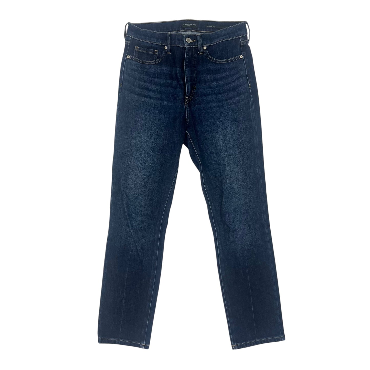 Jeans Straight By Banana Republic In Blue Denim, Size:8