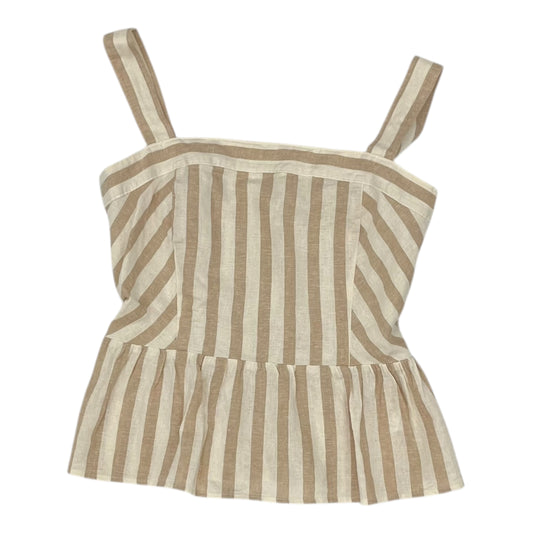 Top Sleeveless By Draper James In Tan & White, Size:M