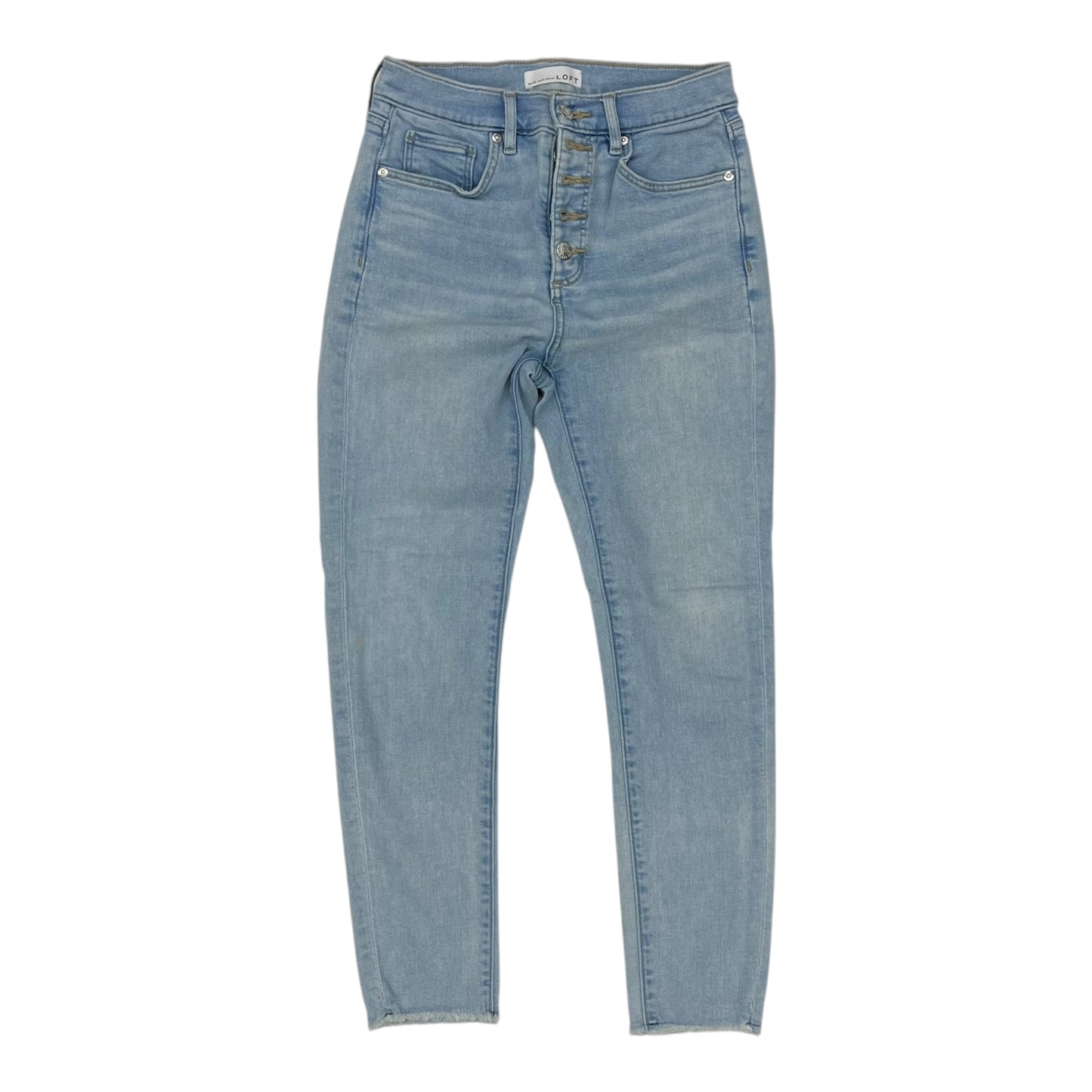 Jeans Skinny By Loft In Blue Denim, Size:2
