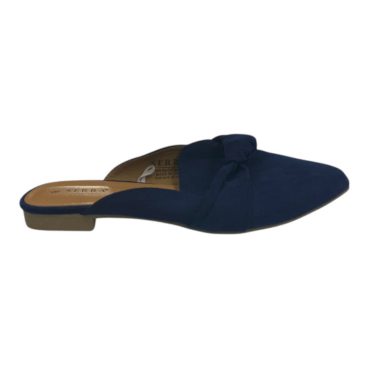 Shoes Flats By Serra In Navy, Size:8