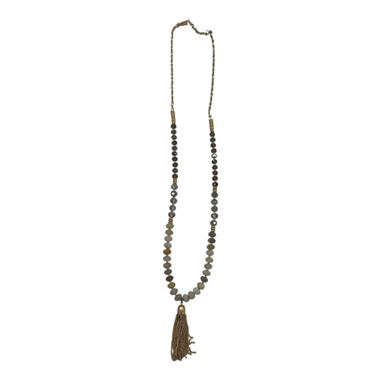 Necklace Statement By Loft In Gold & Grey