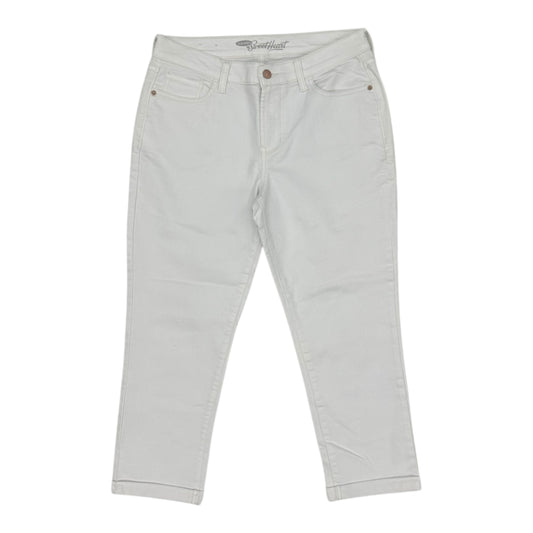 Jeans Straight By Old Navy In White Denim, Size:8