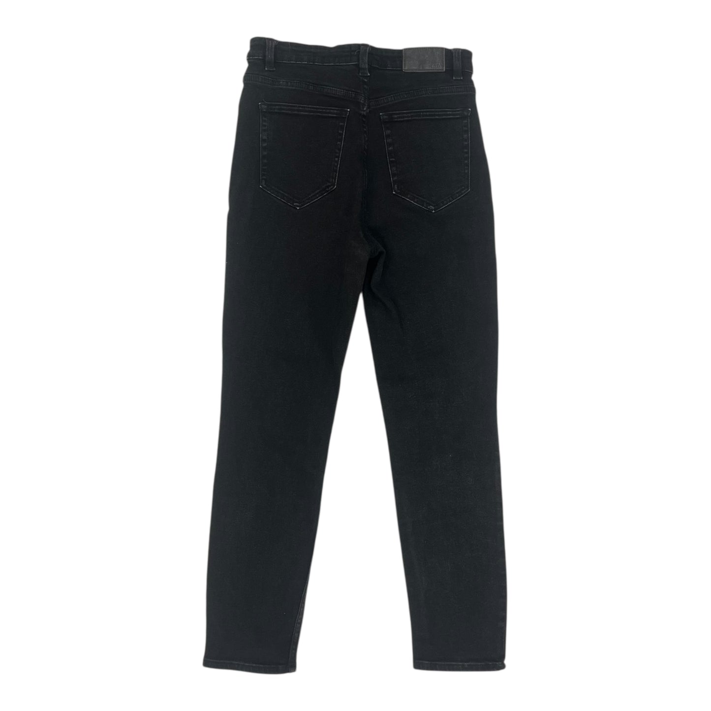 Jeans Skinny By Zara In Black Denim, Size:6