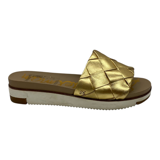Sandals Flats By Sam Edelman In Gold, Size:8