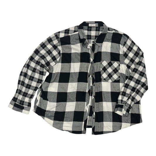 Top Ls By Maurices In Black & White, Size:3X