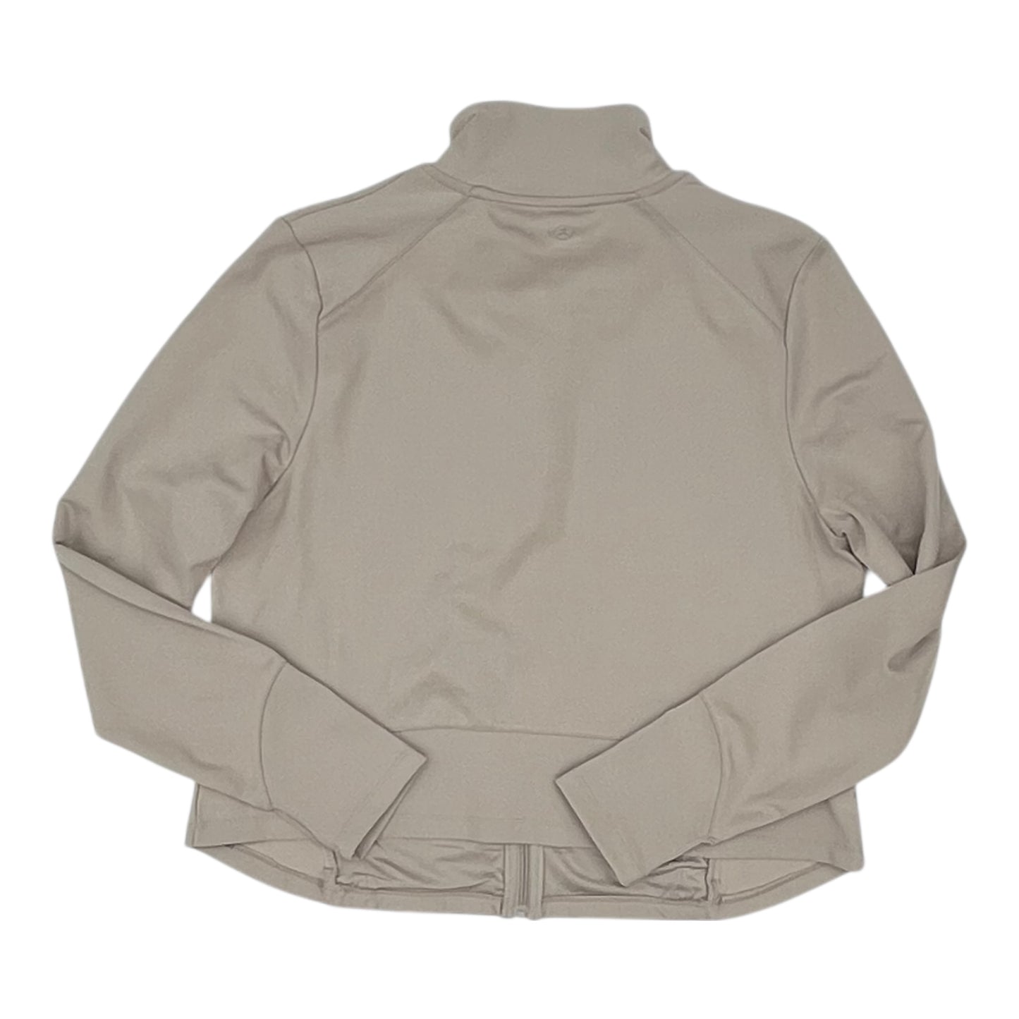 Athletic Jacket By Danskin In Tan, Size:Xl
