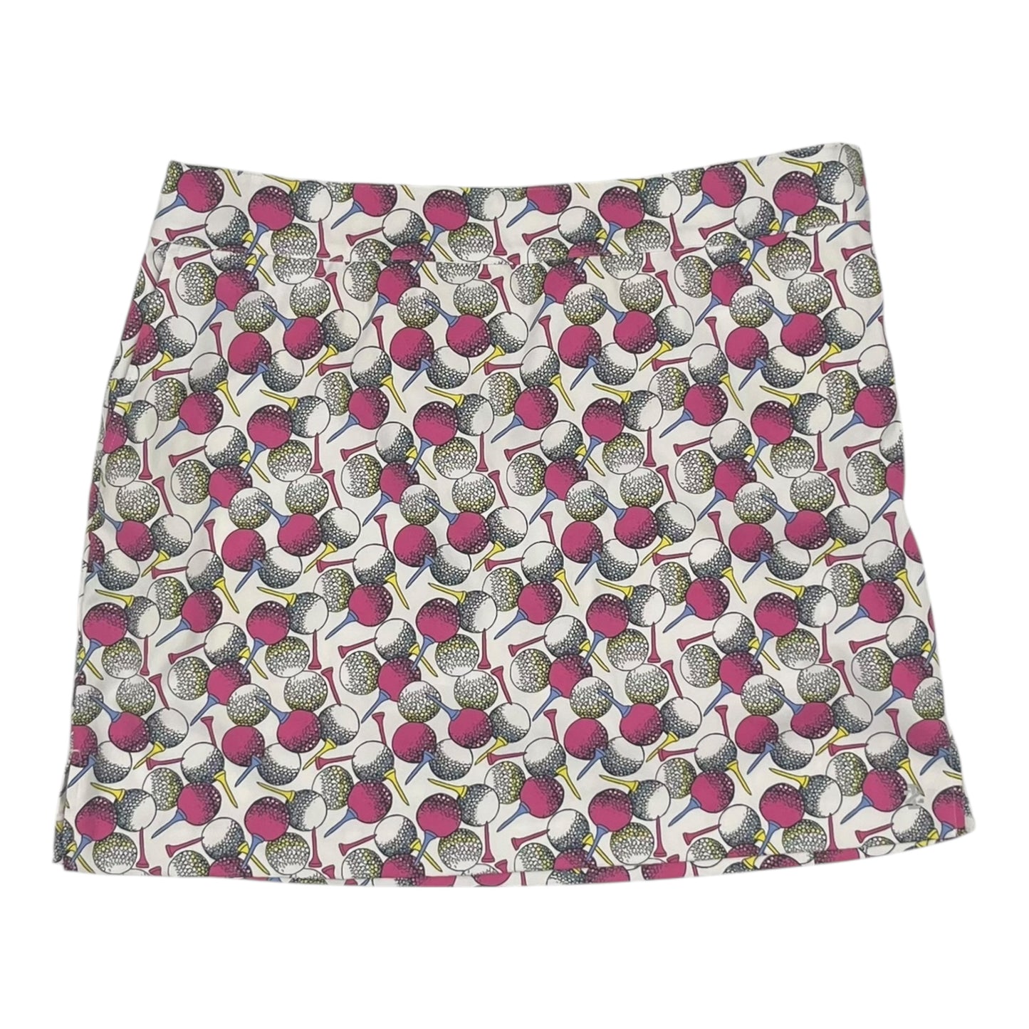 Athletic Skort By Izod In Pink & White, Size:12