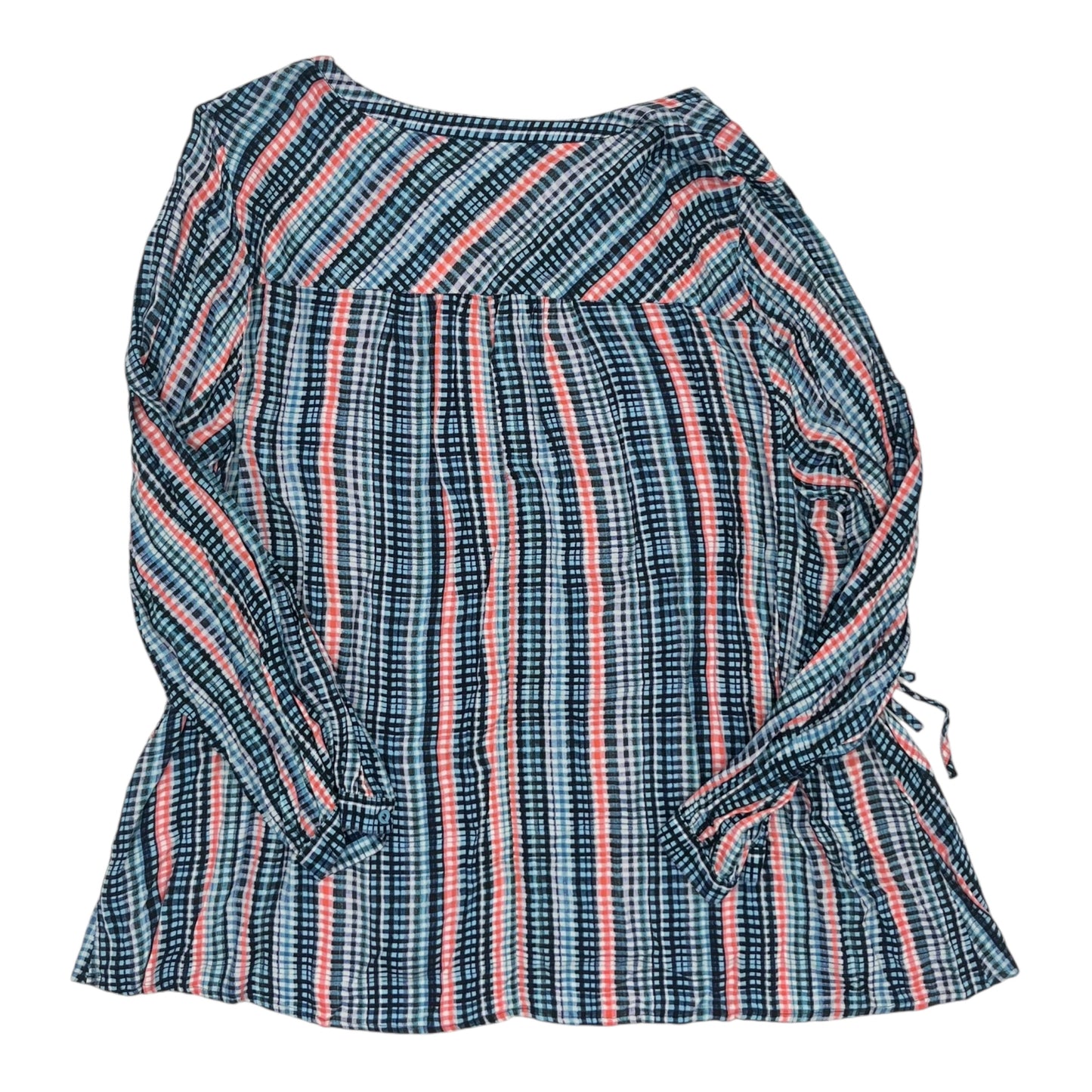 Top Ls By Lane Bryant In Blue & Orange, Size:4X