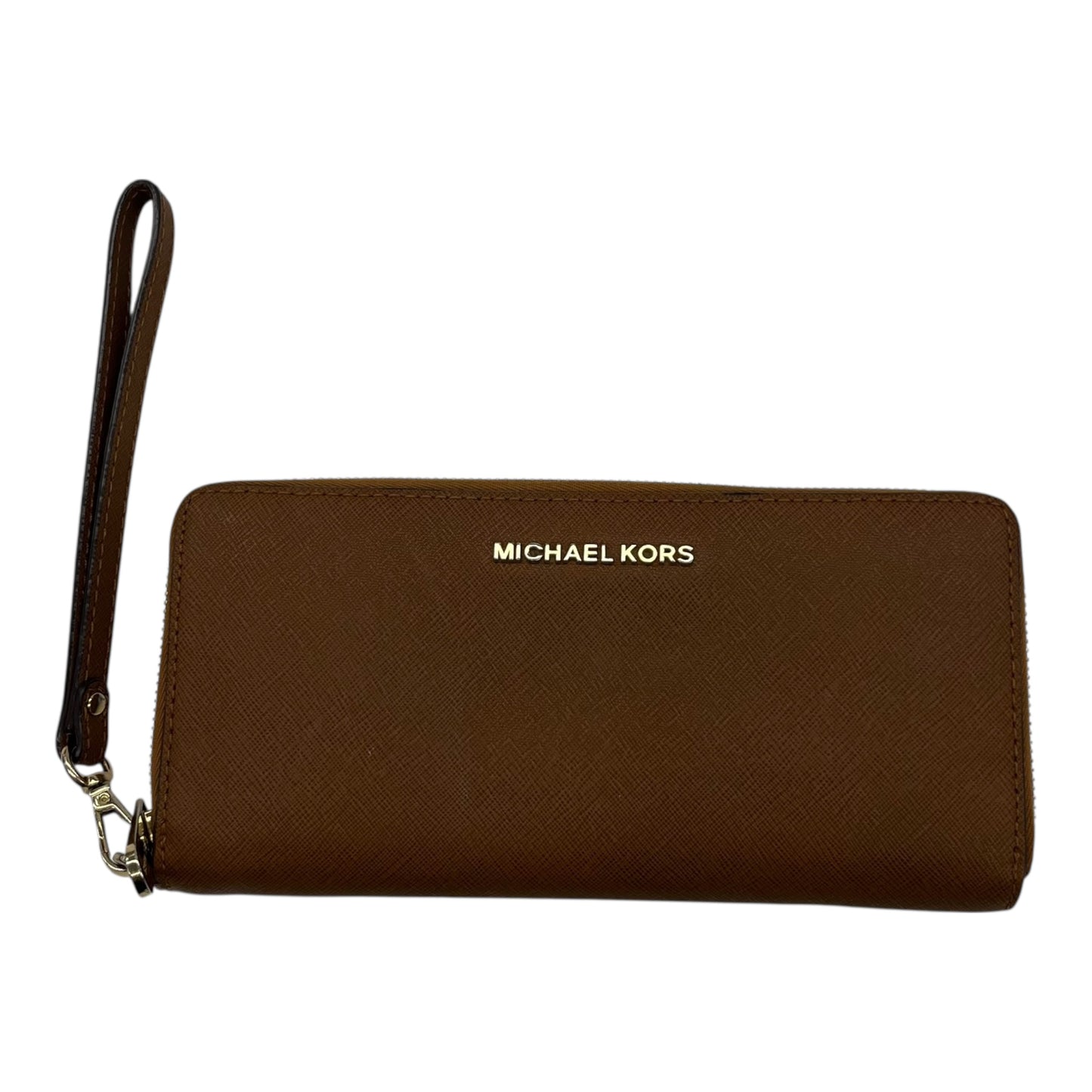 Wristlet Designer By Michael Kors In Brown, Size:Large