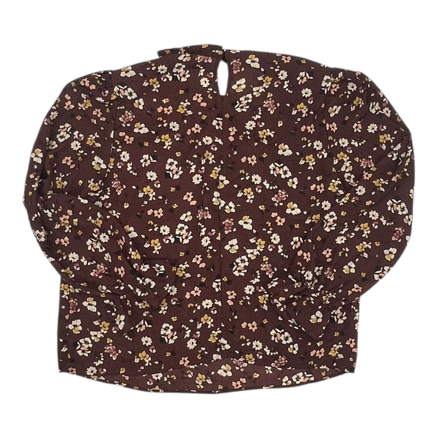 Blouse Ls By Liberty Love In Brown, Size:Xl