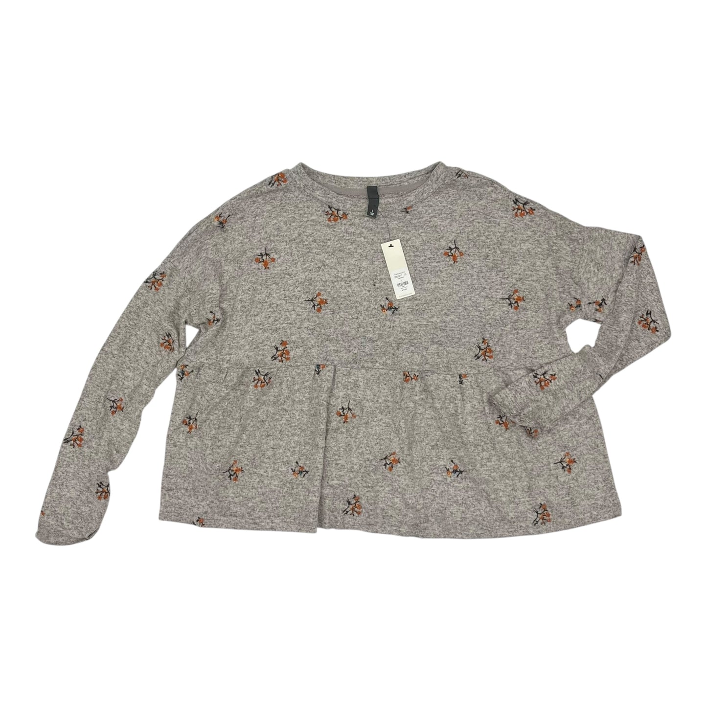 Top Ls By Alya In Grey, Size:L