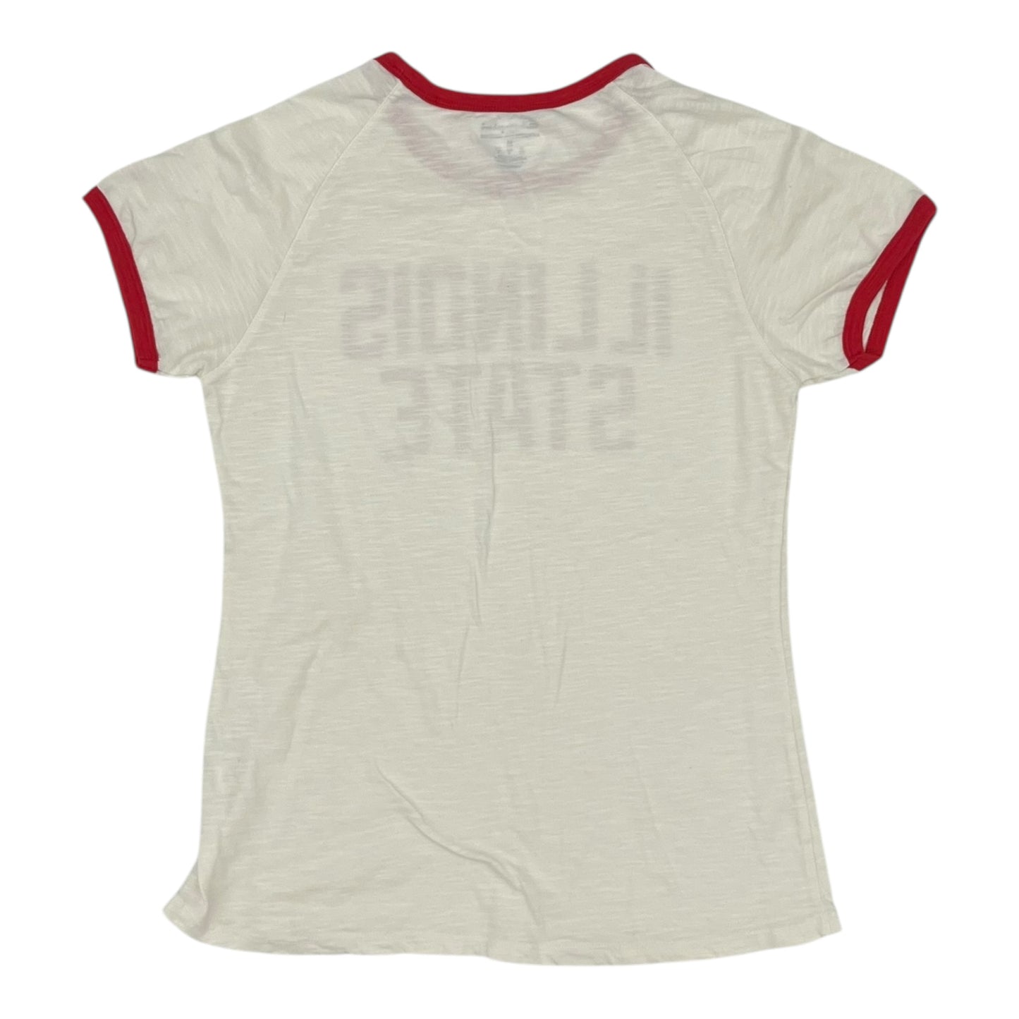 Athletic Top Ss By Champion In Cream & Red, Size:M