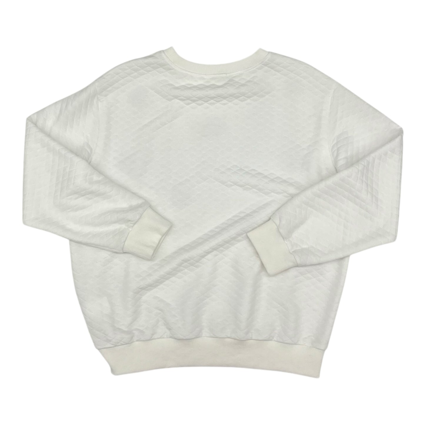 Top Ls By Main Strip In White, Size:L