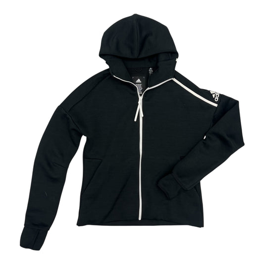Athletic Jacket By Adidas In Black, Size:M